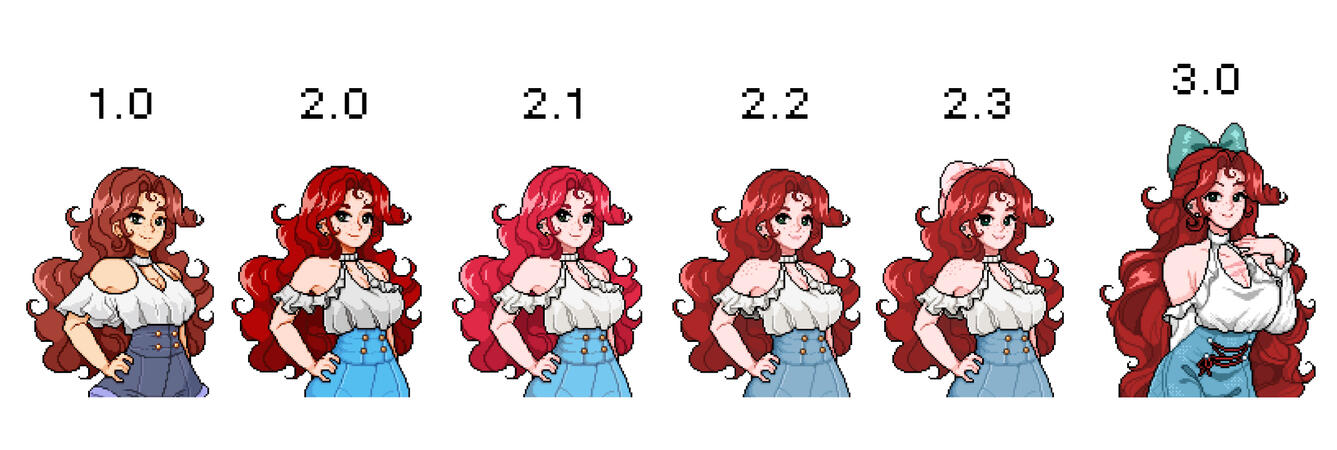 Sprite development from Jan. 2025 to Jun 2025